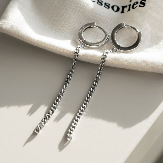 Single Chain Dangle Earrings