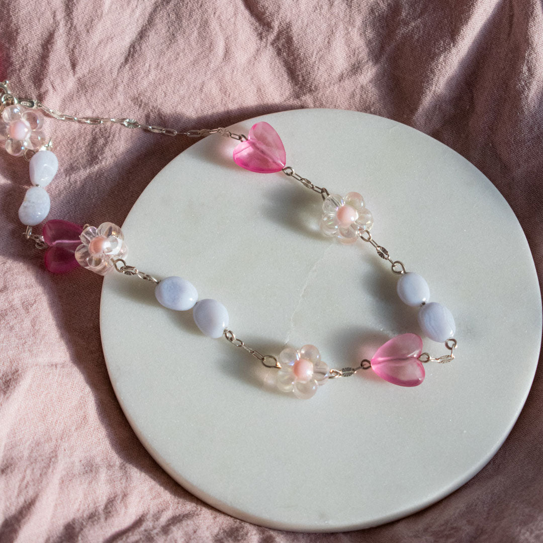 Gemstone Bloom Beaded Necklace | Made in Estonia 🇪🇪