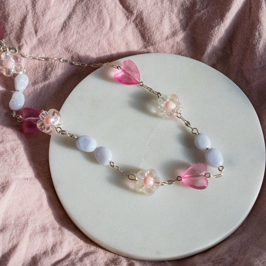 Gemstone Bloom Beaded Necklace | Made in Estonia 🇪🇪