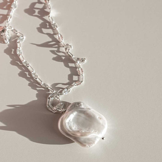 Pearl Pendant on Sterling Silver Chain
