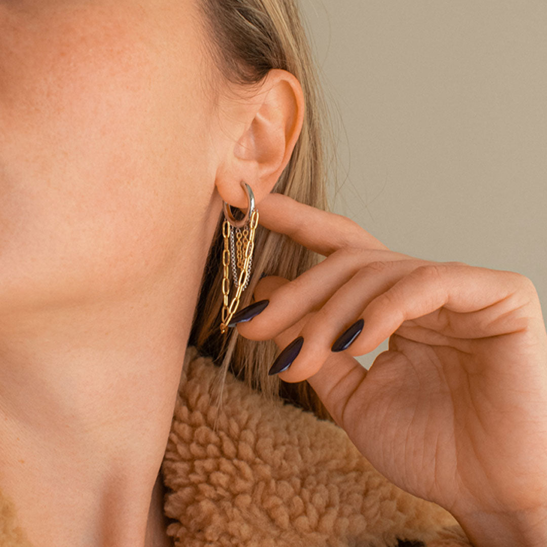 Multilayer Chain Earrings