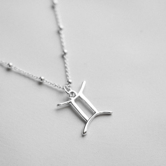 Gemini | Sterling Silver Zodiac Necklace | Made in Estonia 🇪🇪