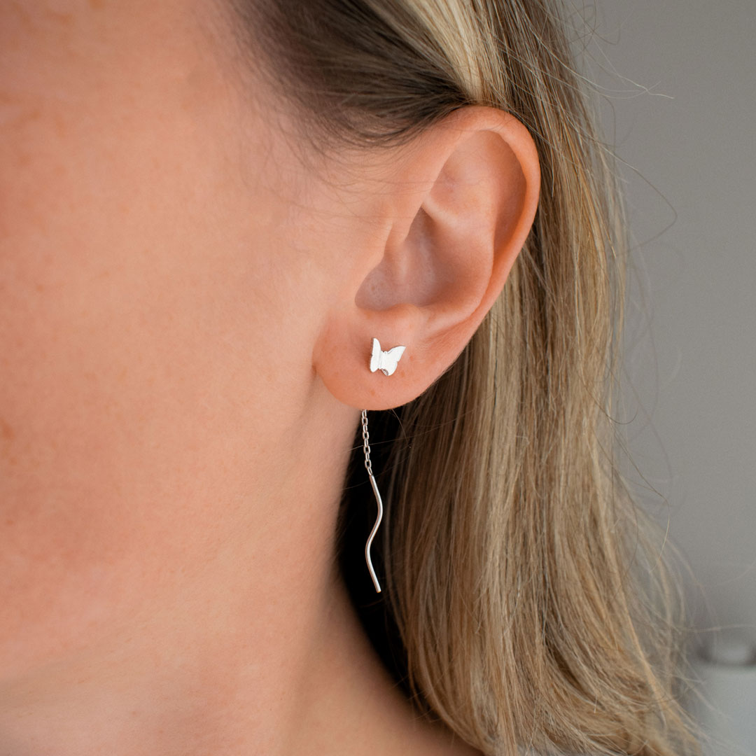 Butterfly Threader Earrings