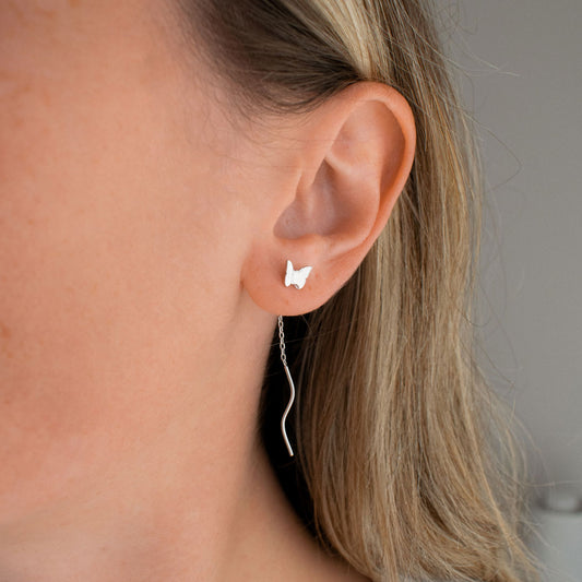 Butterfly Threader Earrings