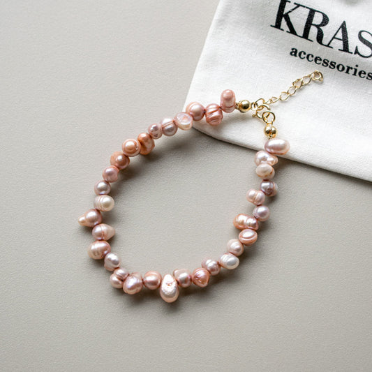 Rose Pearl Beaded Bracelet | Made in Estonia 🇪🇪