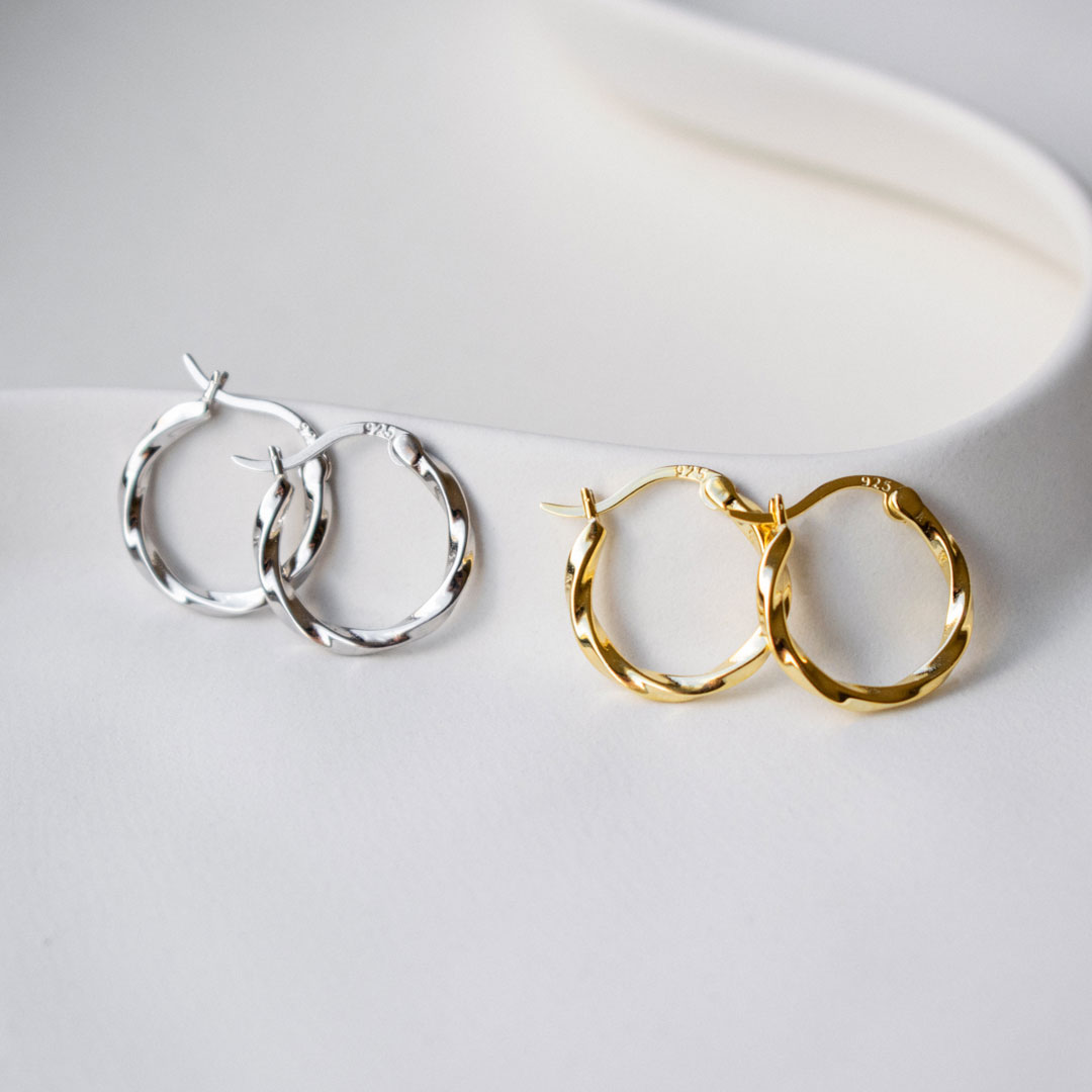 Twisted Hoop Earrings