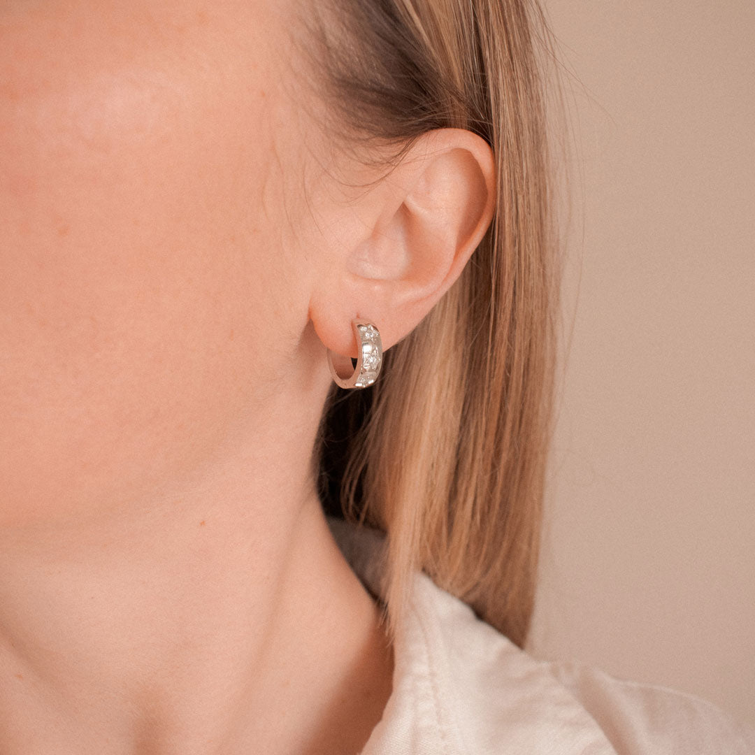 Star Hoop Earrings