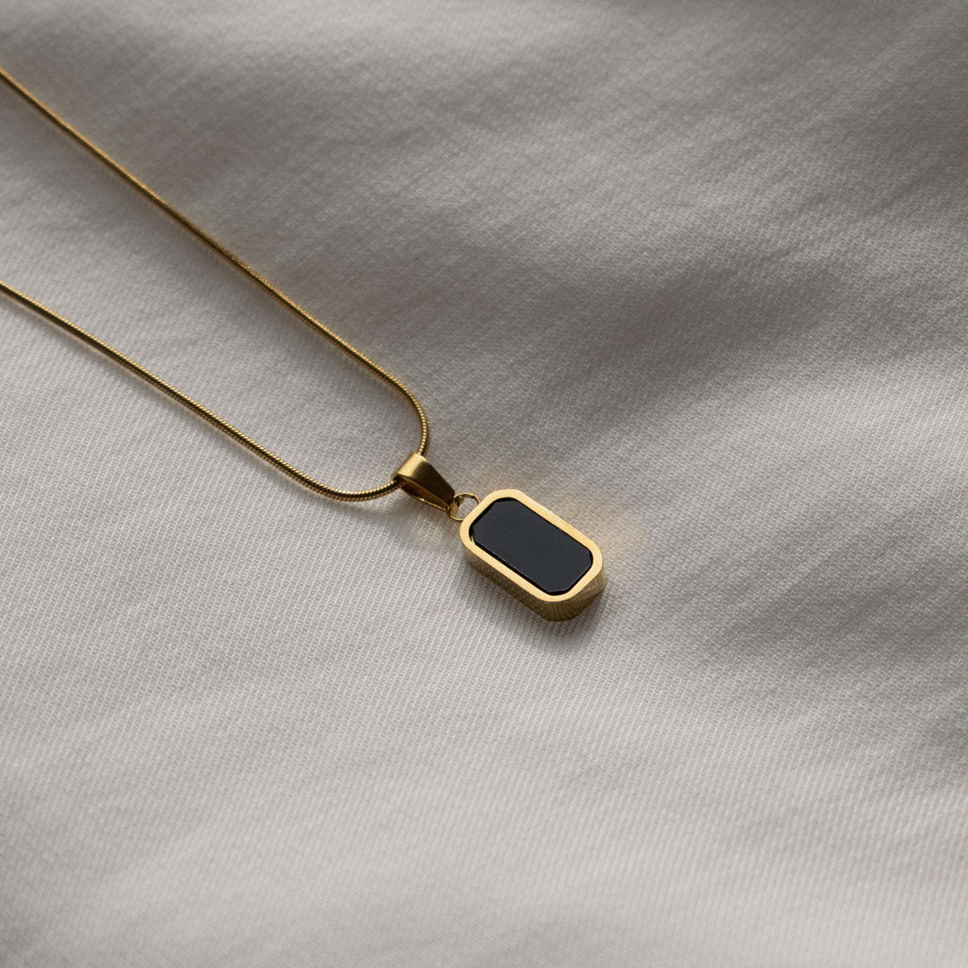 Double-Sided Necklace - Black & White