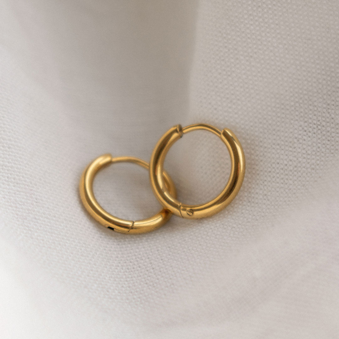 Минималистичные серьги-кольца