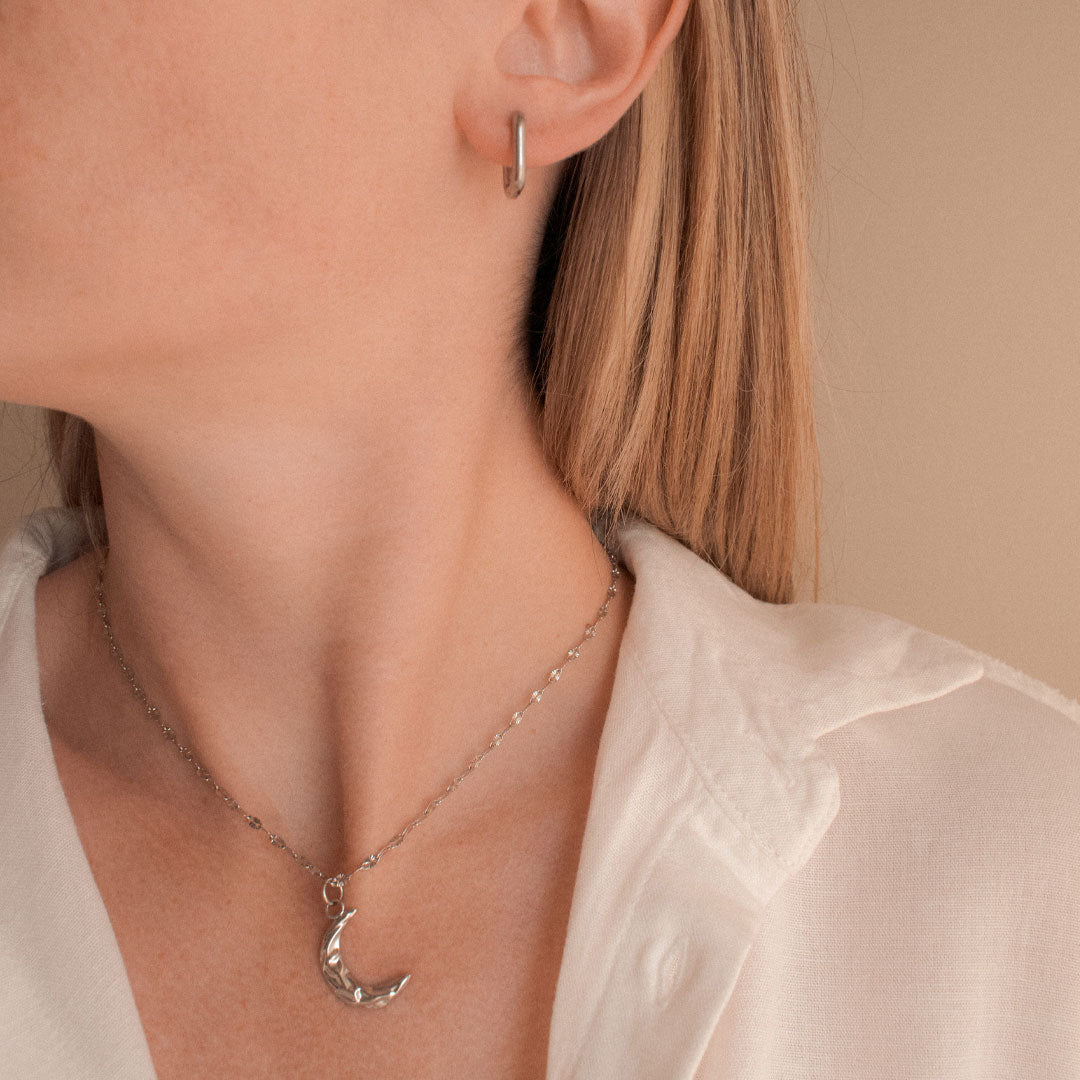 Комплект украшений с текстурной луной