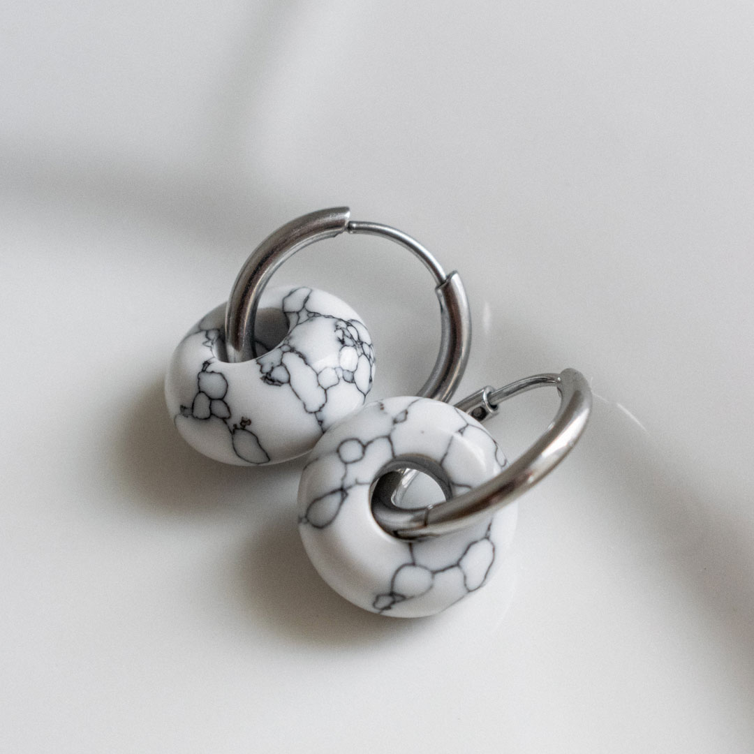 Donut Bead Hoops