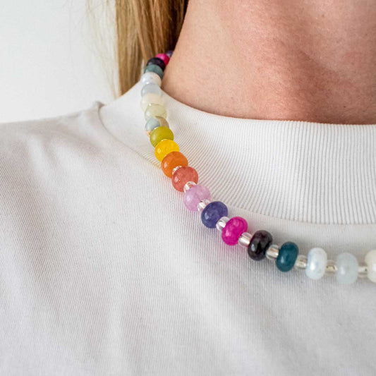 Colorful Gemstone Beaded Necklace | Made in Estonia 🇪🇪