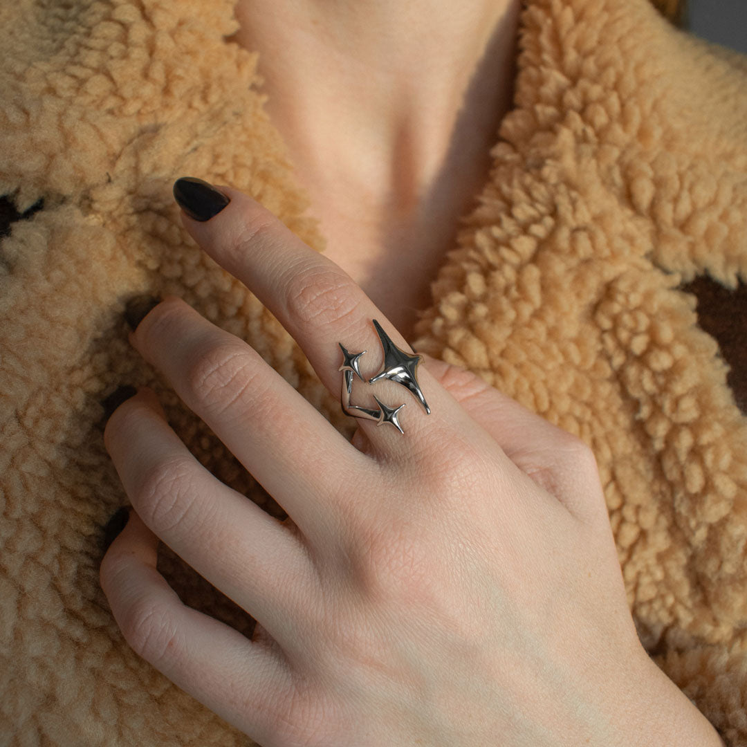 Adjustable North Star Ring