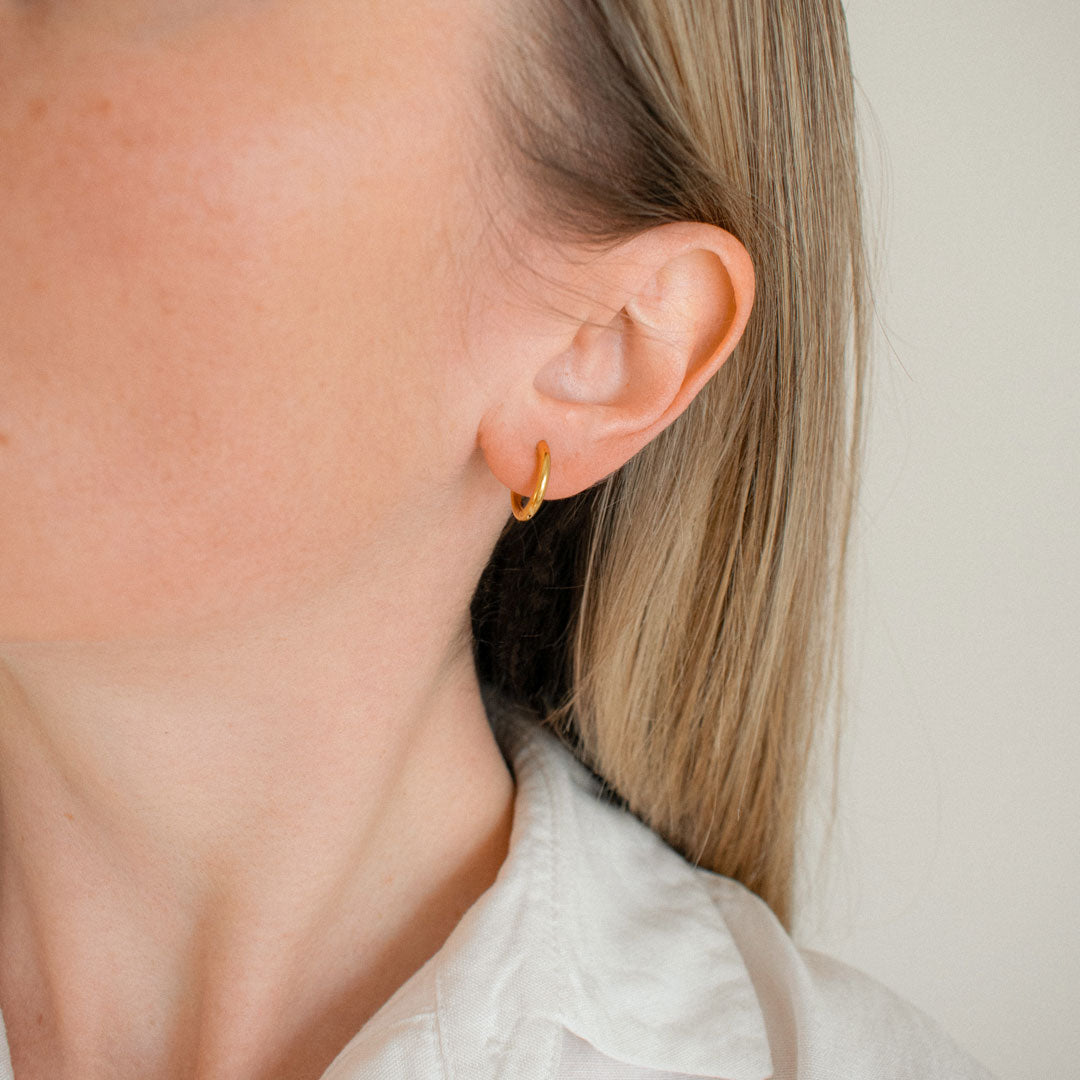 Минималистичные серьги-кольца