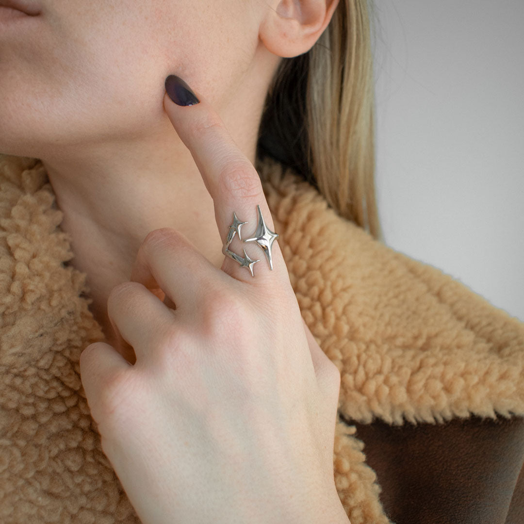 Adjustable North Star Ring