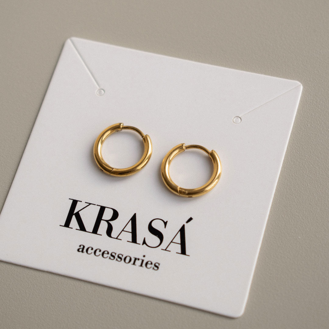 Минималистичные серьги-кольца