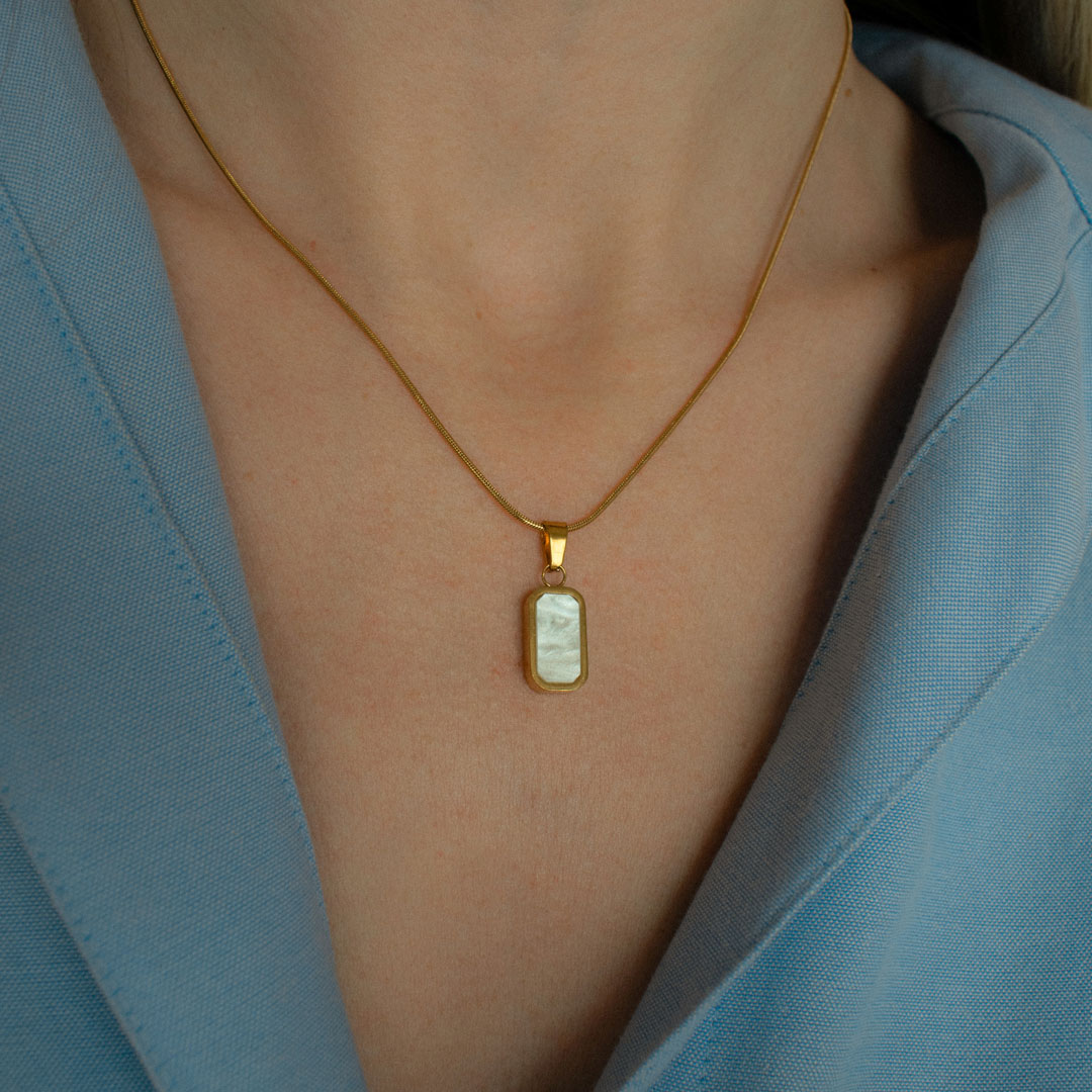 Double-Sided Necklace - Black & White