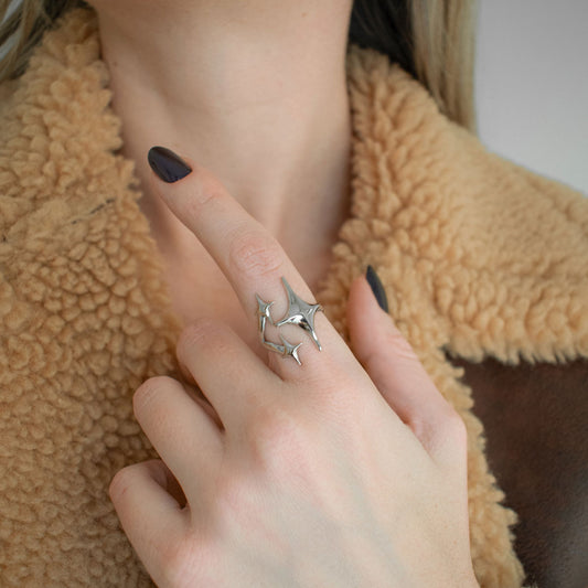 Adjustable North Star Ring
