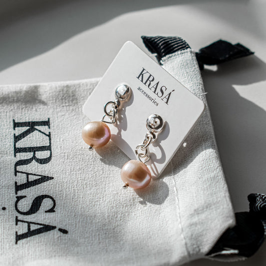 925 Sterling Silver Pearl Studs