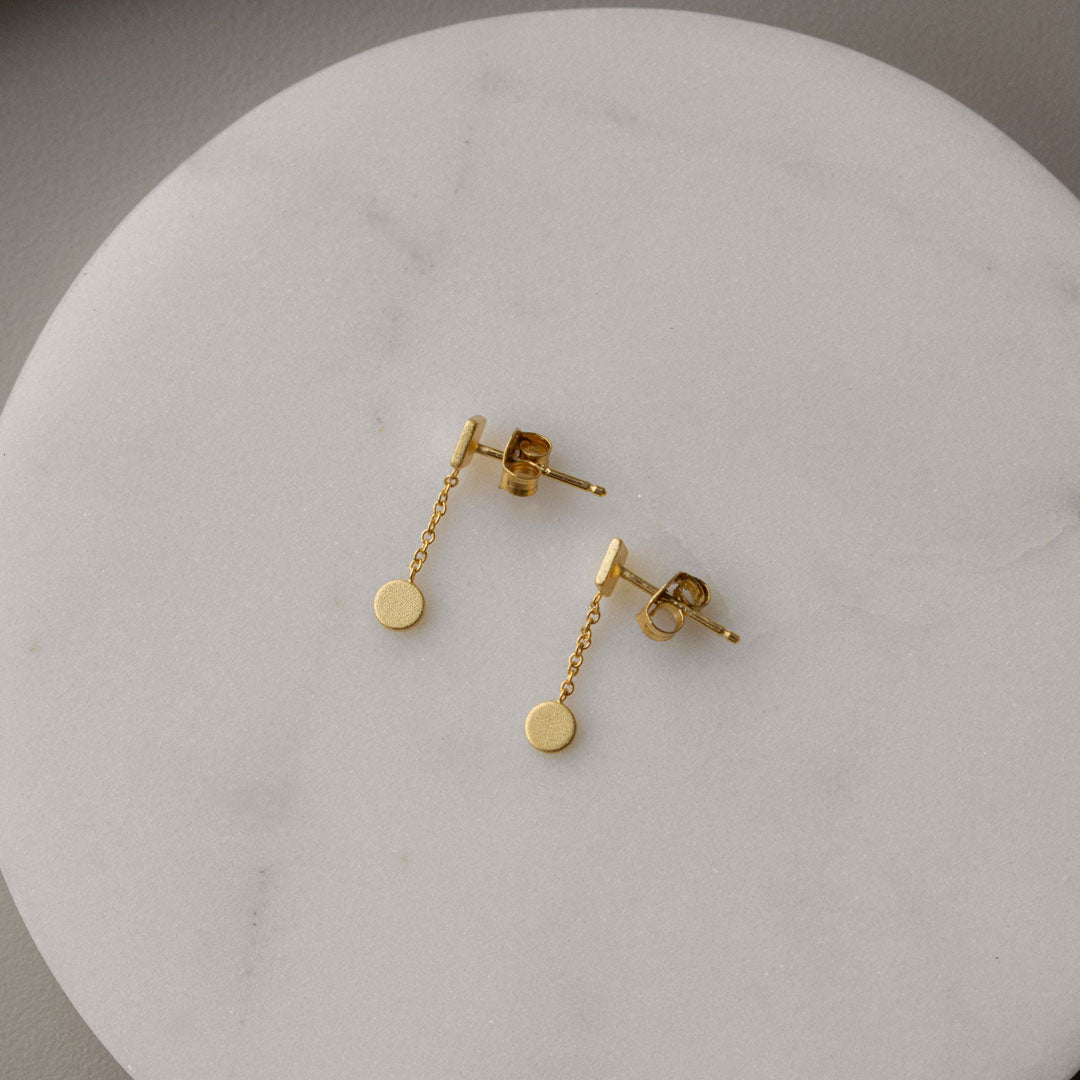 Sterling Silver Disc Dangles