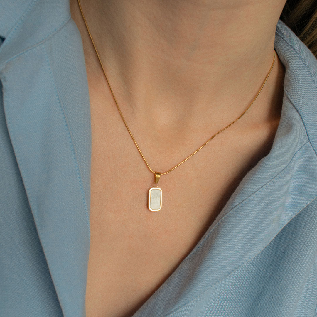 Double-Sided Necklace - Black & White