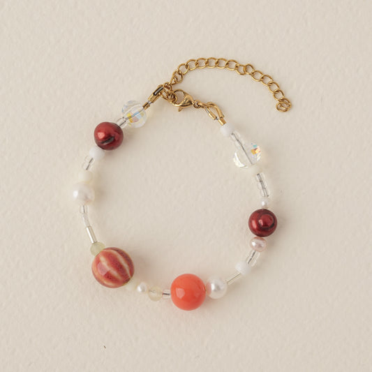 Terracotta Pearl Bracelet