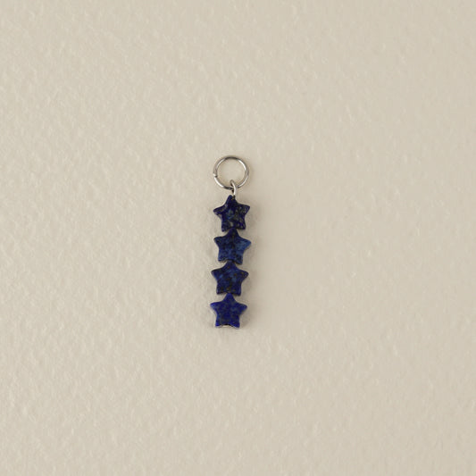 Lapis Lazuli Stars Charm