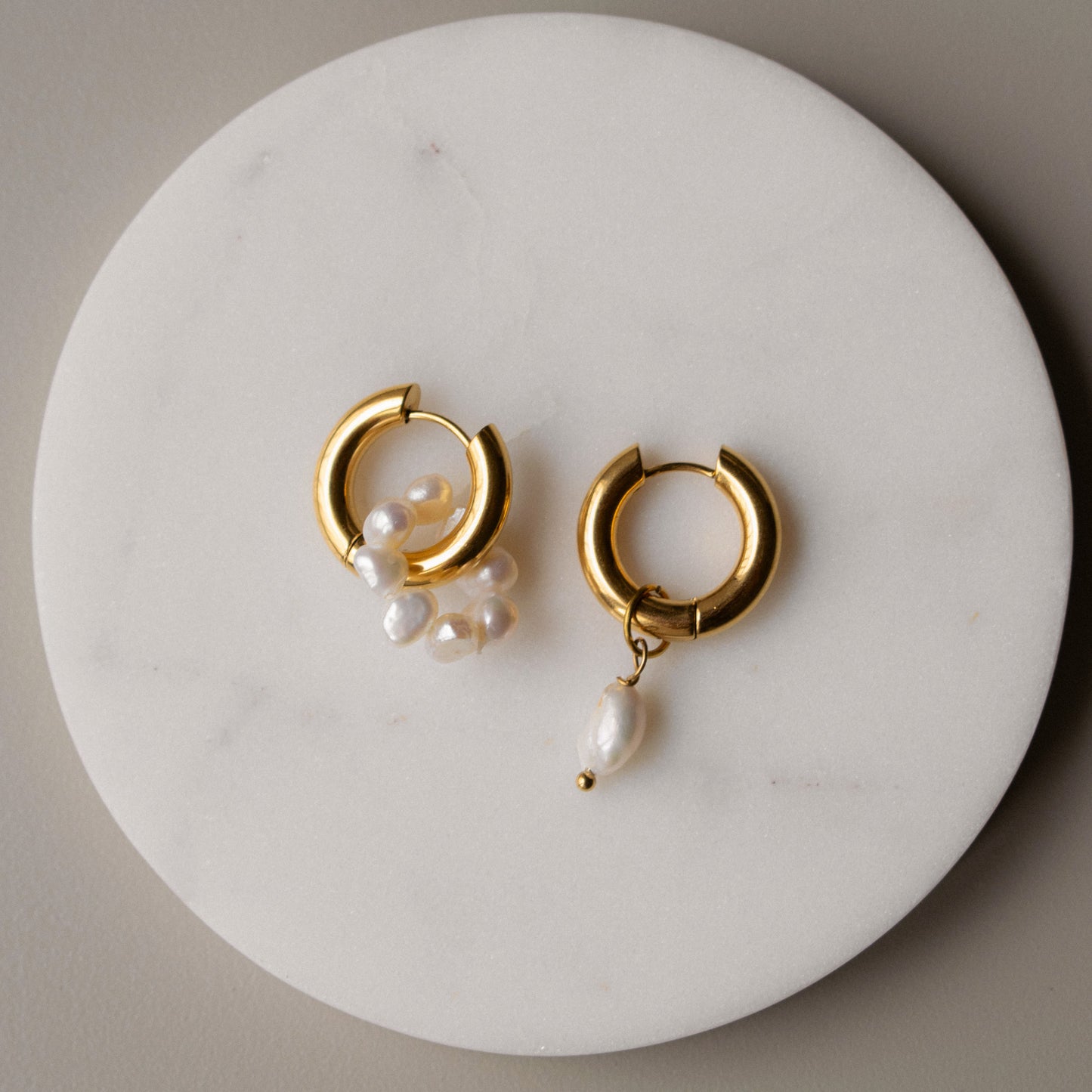 Asymmetric Pearl Hoops