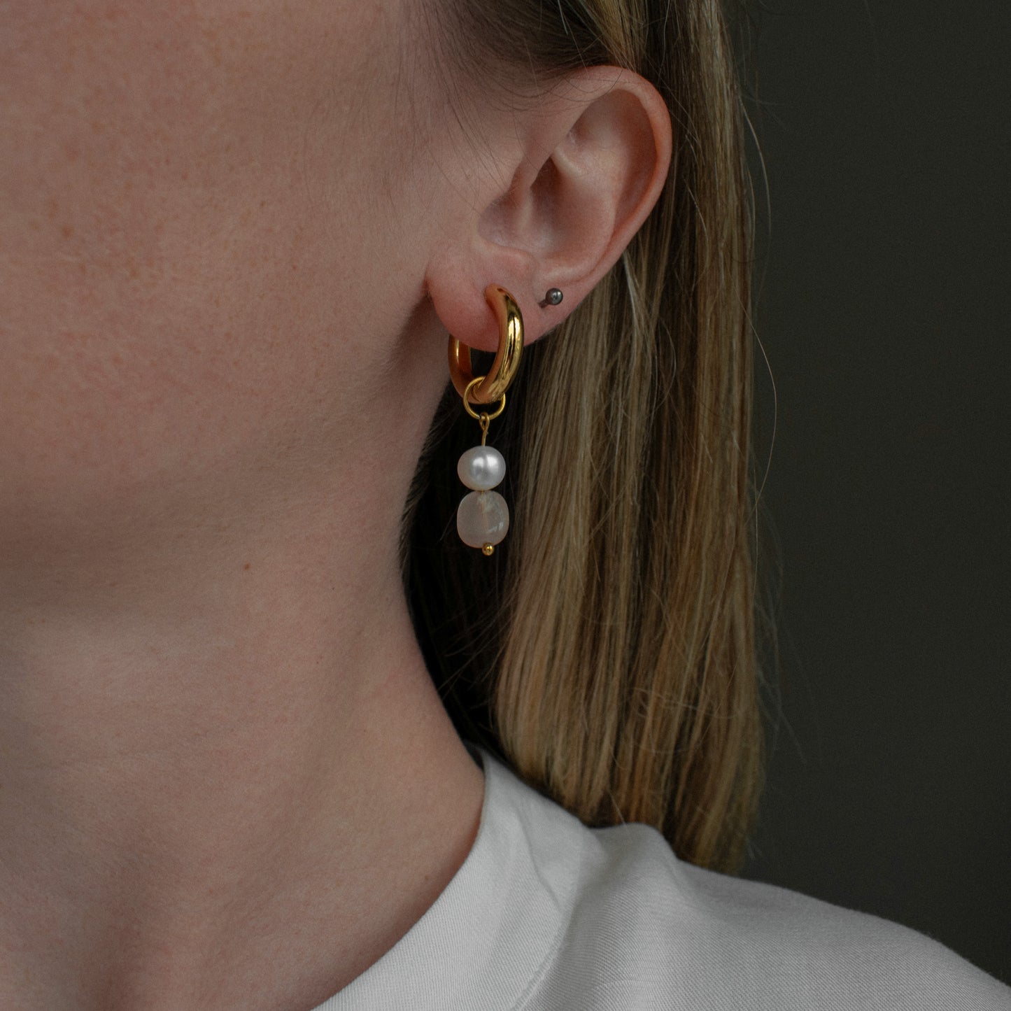 Detachable Sunstone Earrings