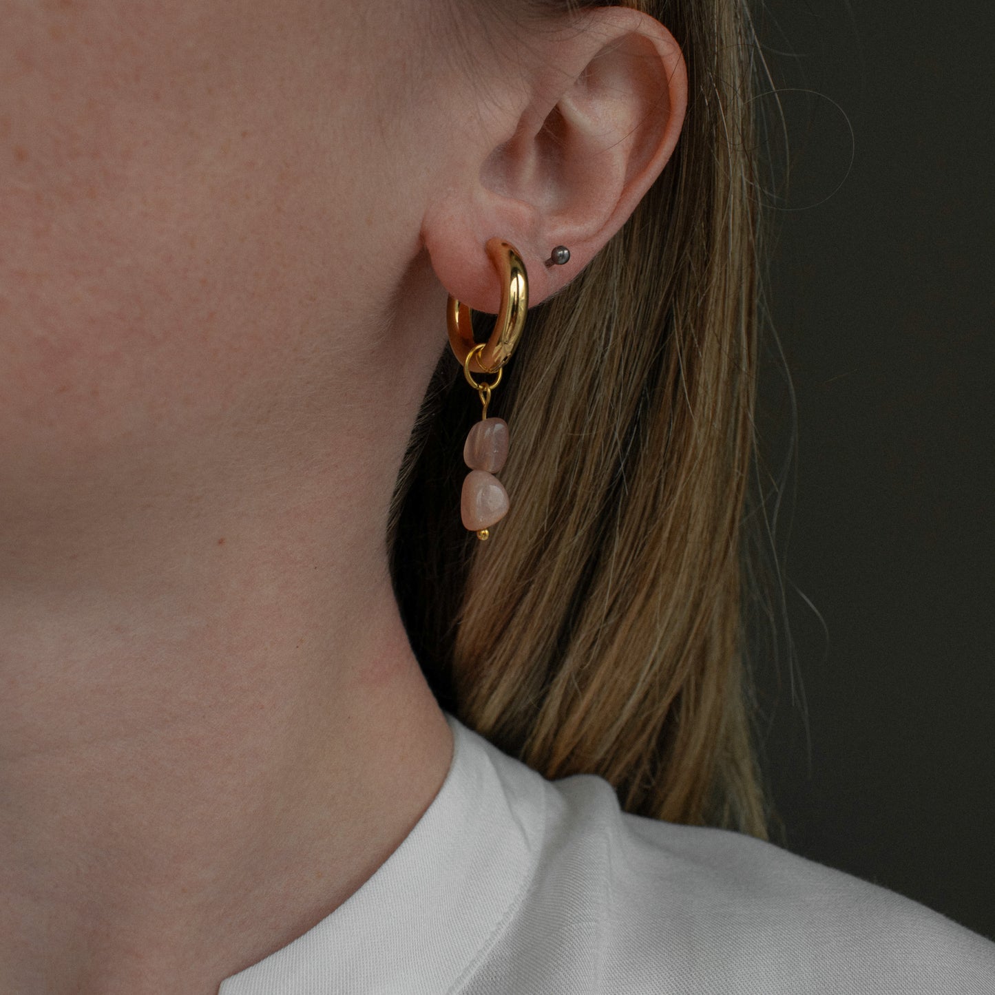 Detachable Sunstone Earrings