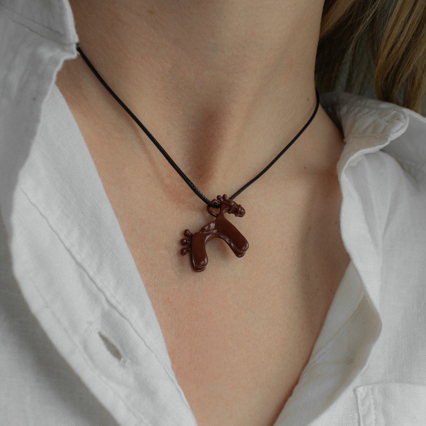 Horse Pendant Long Necklace