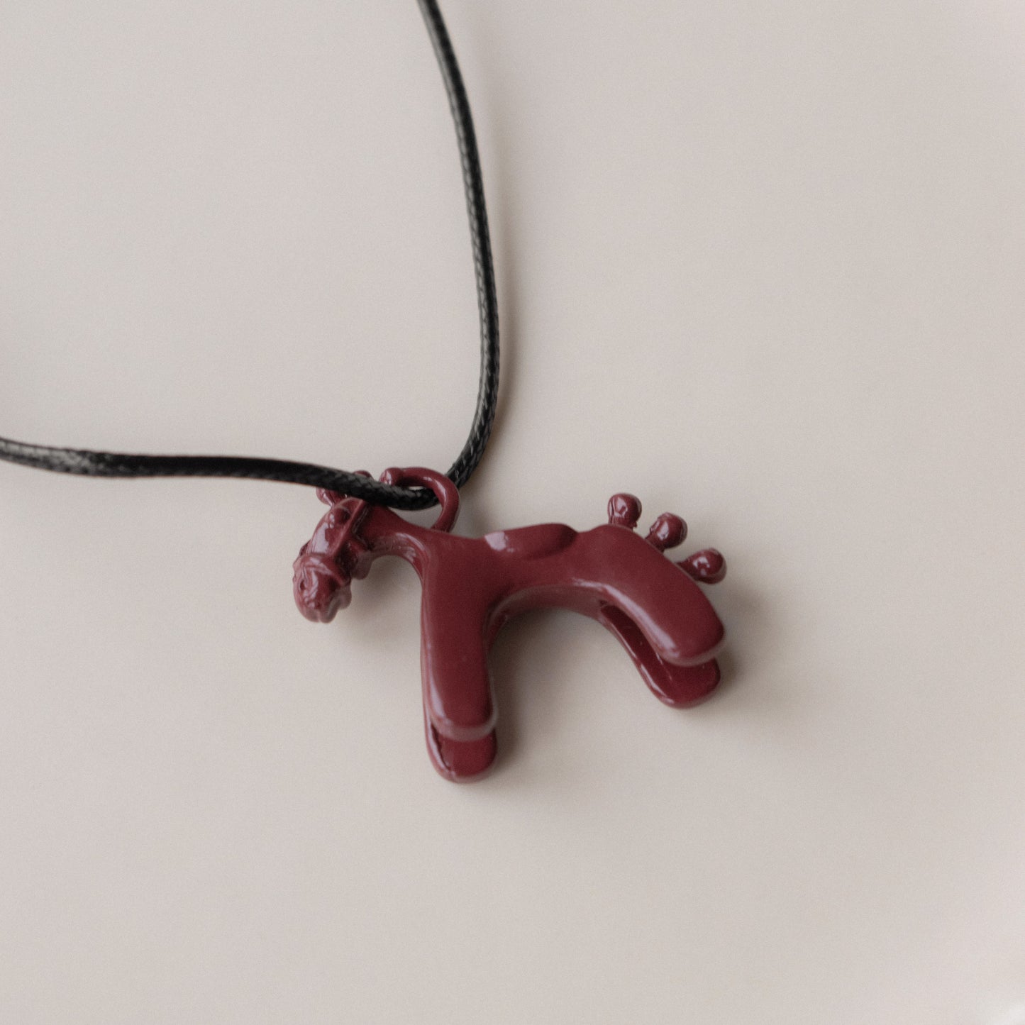 Horse Pendant Long Necklace