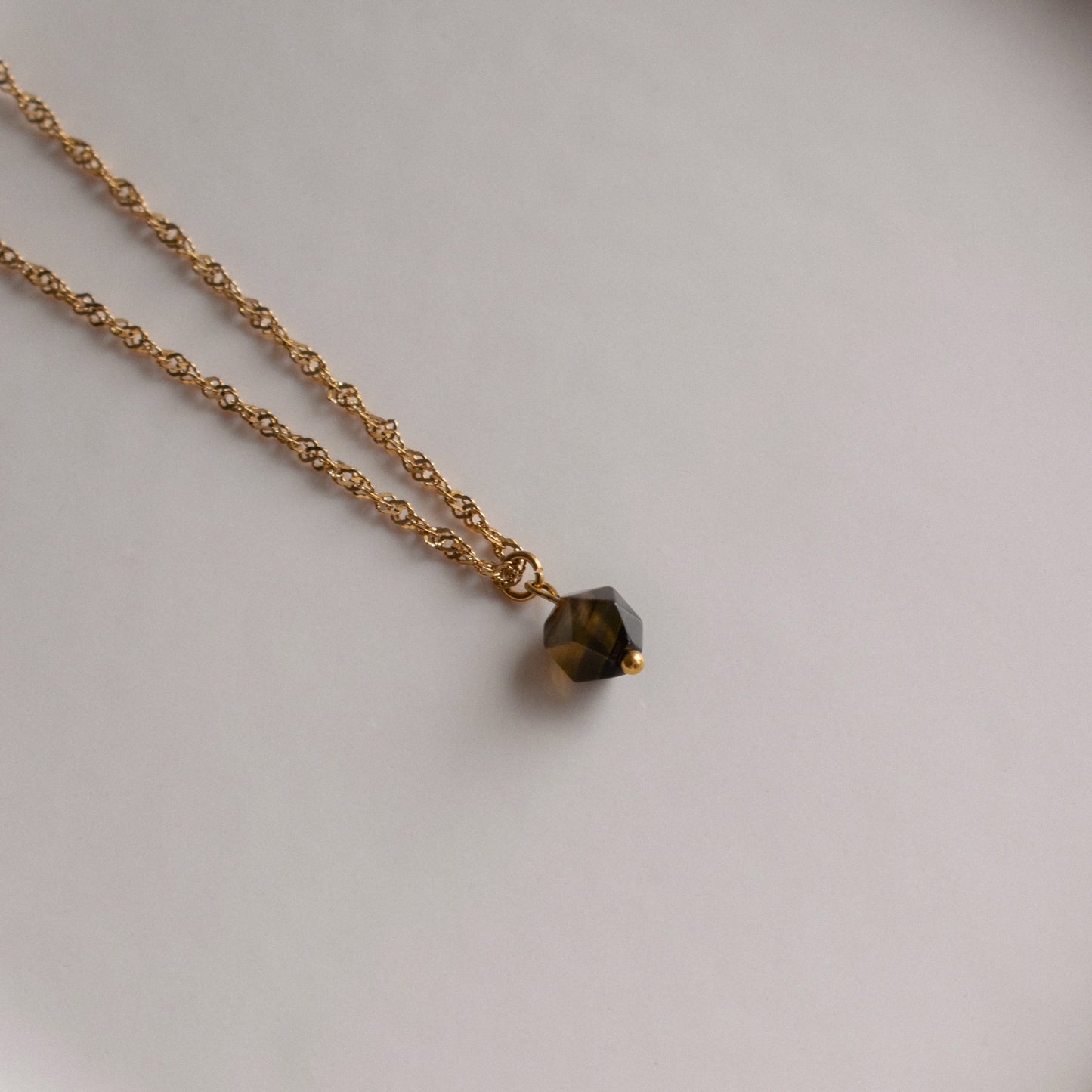 Hexagonal Agate Necklace