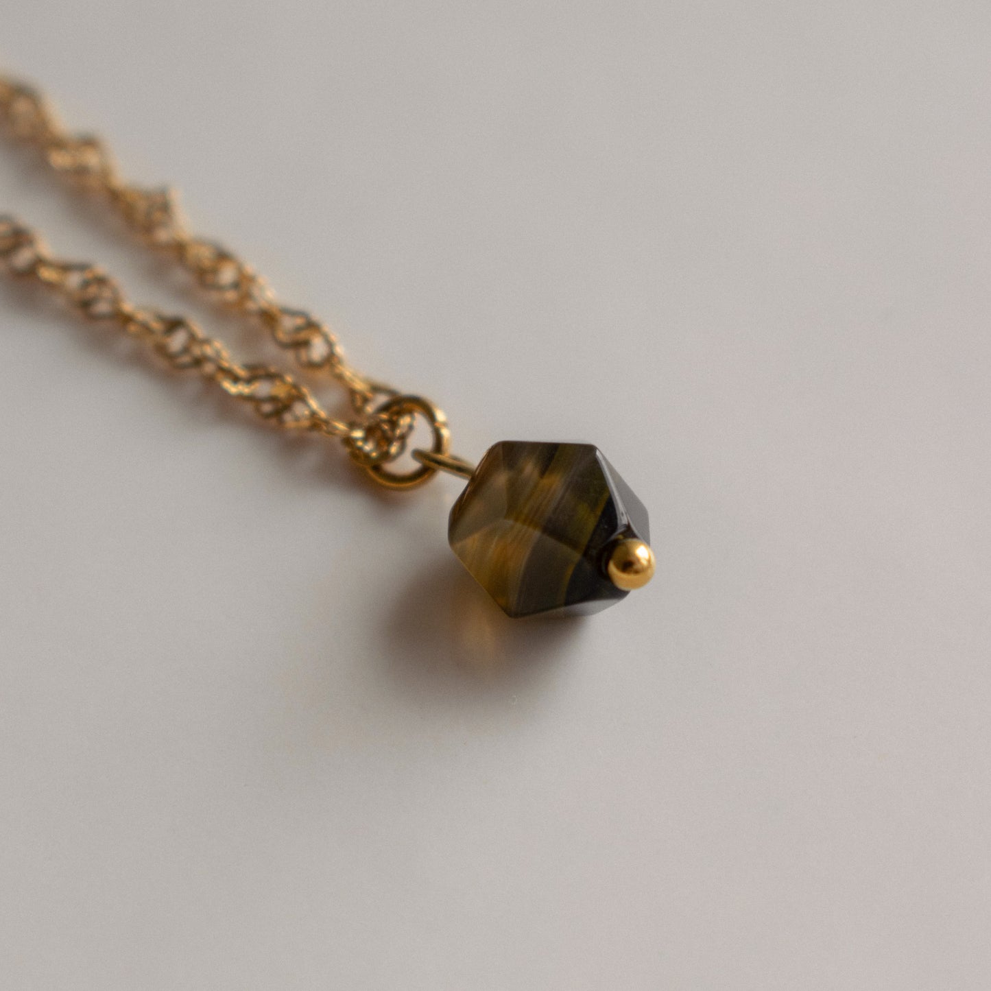 Hexagonal Agate Necklace