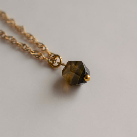 Hexagonal Agate Necklace