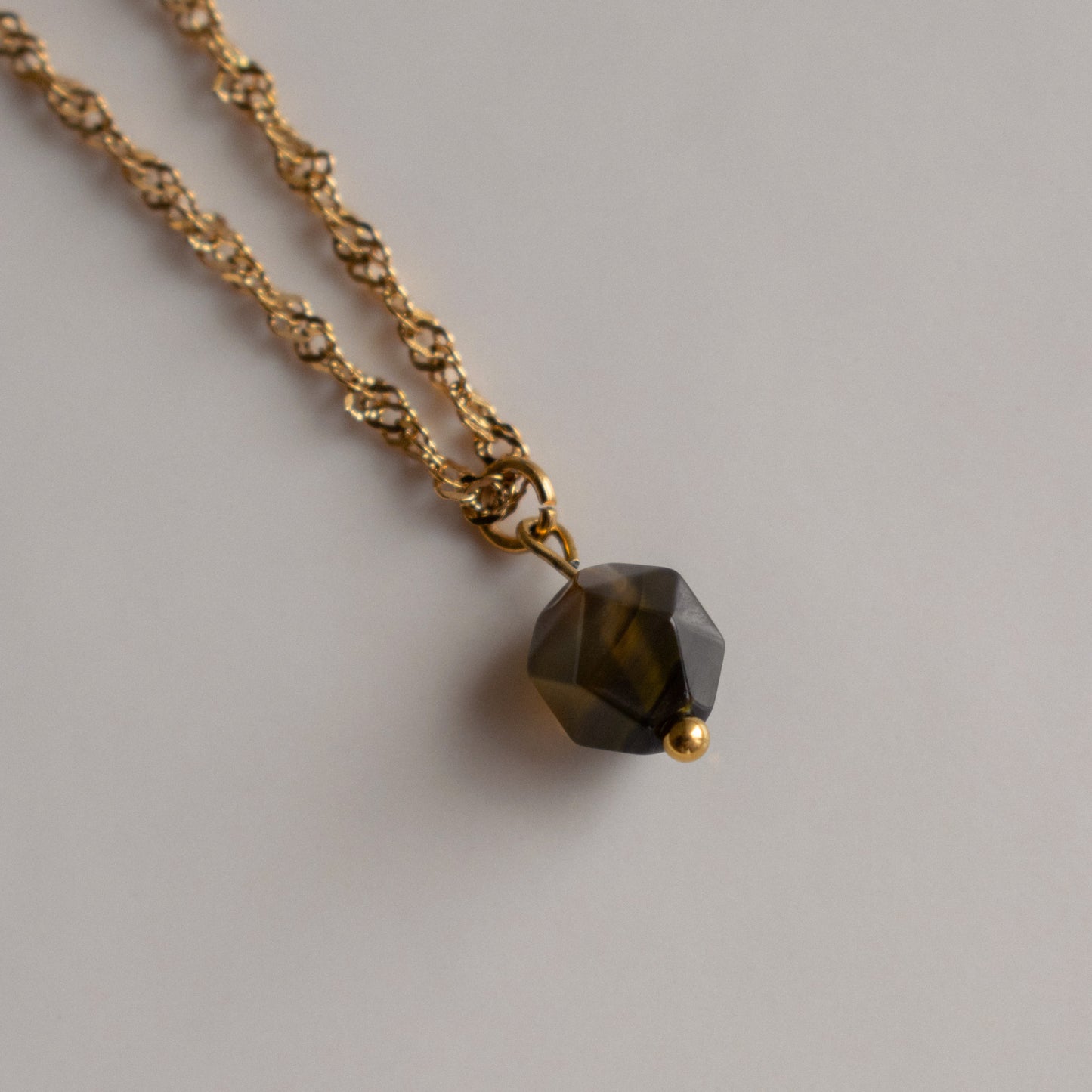 Hexagonal Agate Necklace