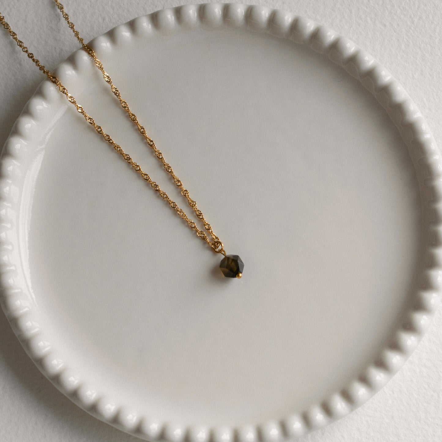 Hexagonal Agate Necklace