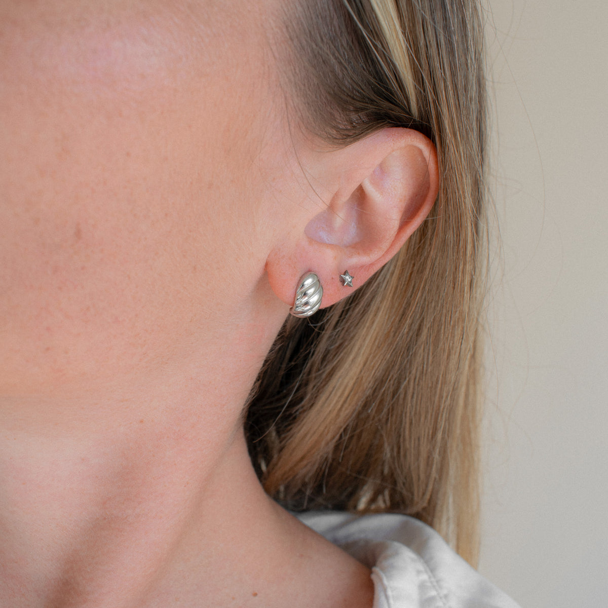 Croissant Dome Earrings