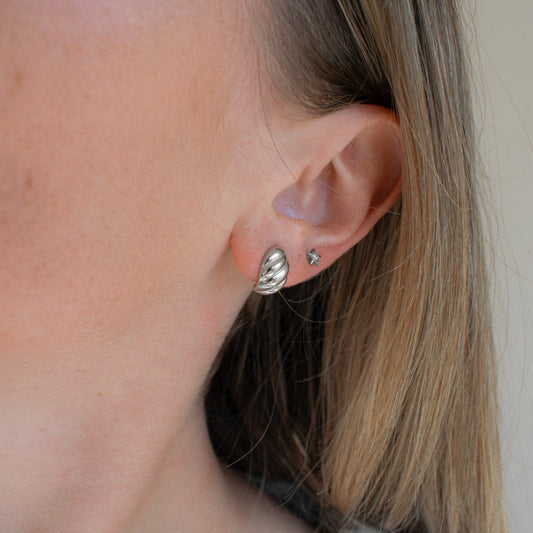 Croissant Dome Earrings