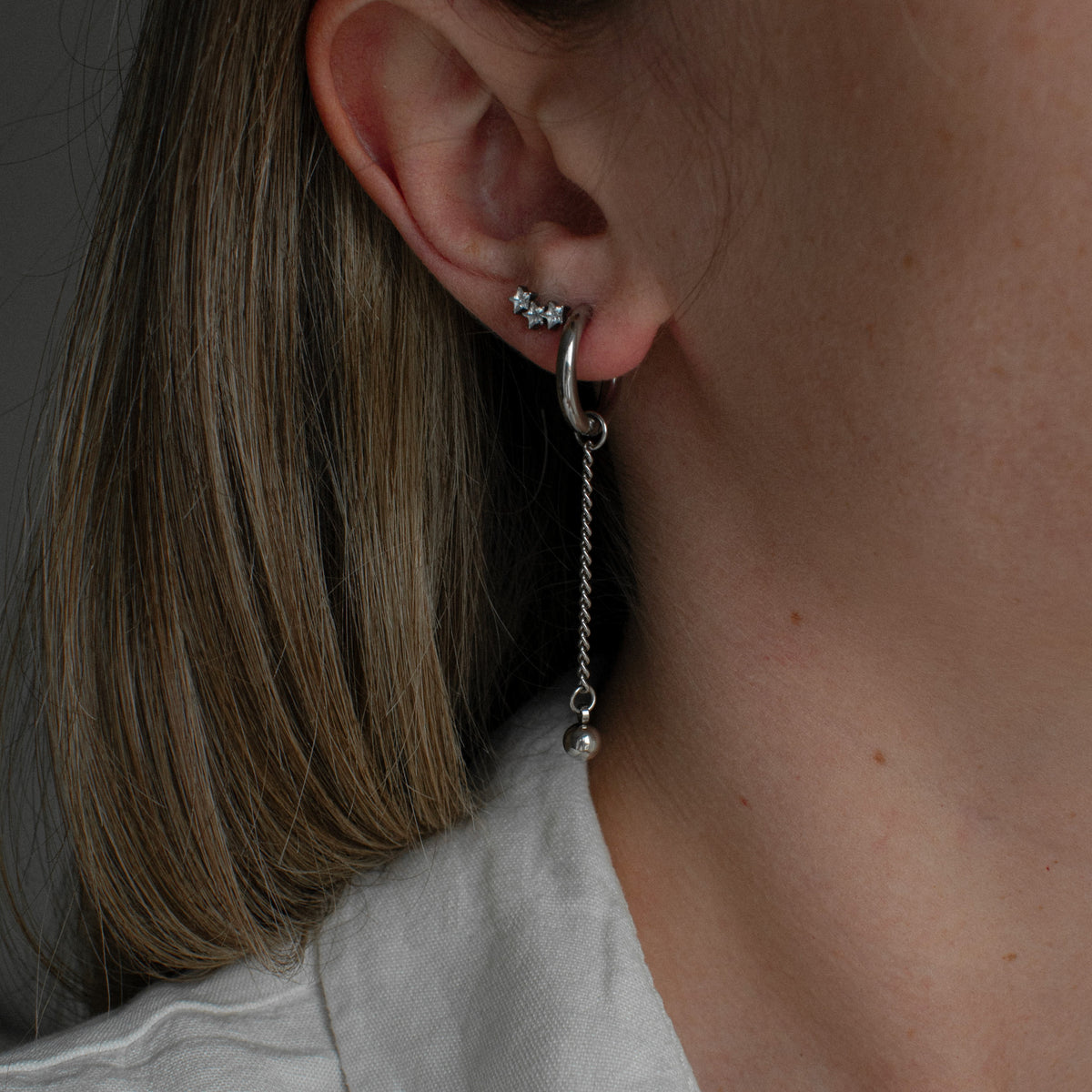 Onnela - Red Clover Chain Hoops