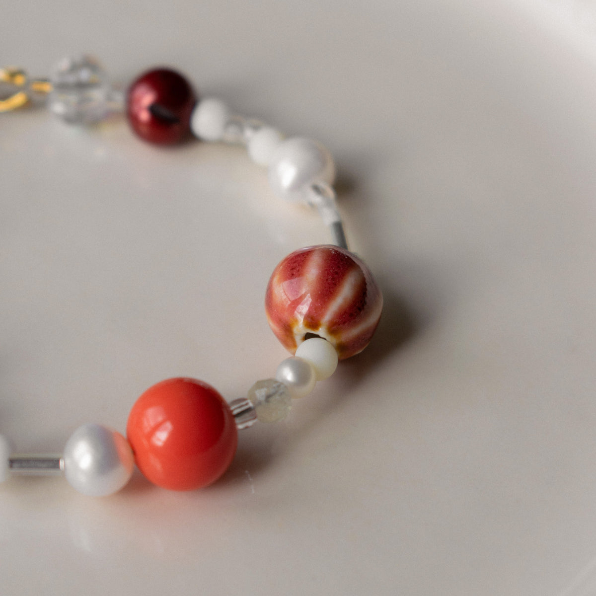 Terracotta Pearl Bracelet