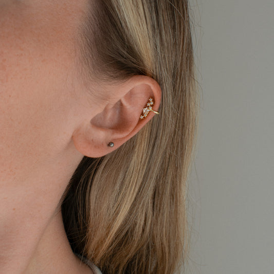 Star Zircon Ear Cuff