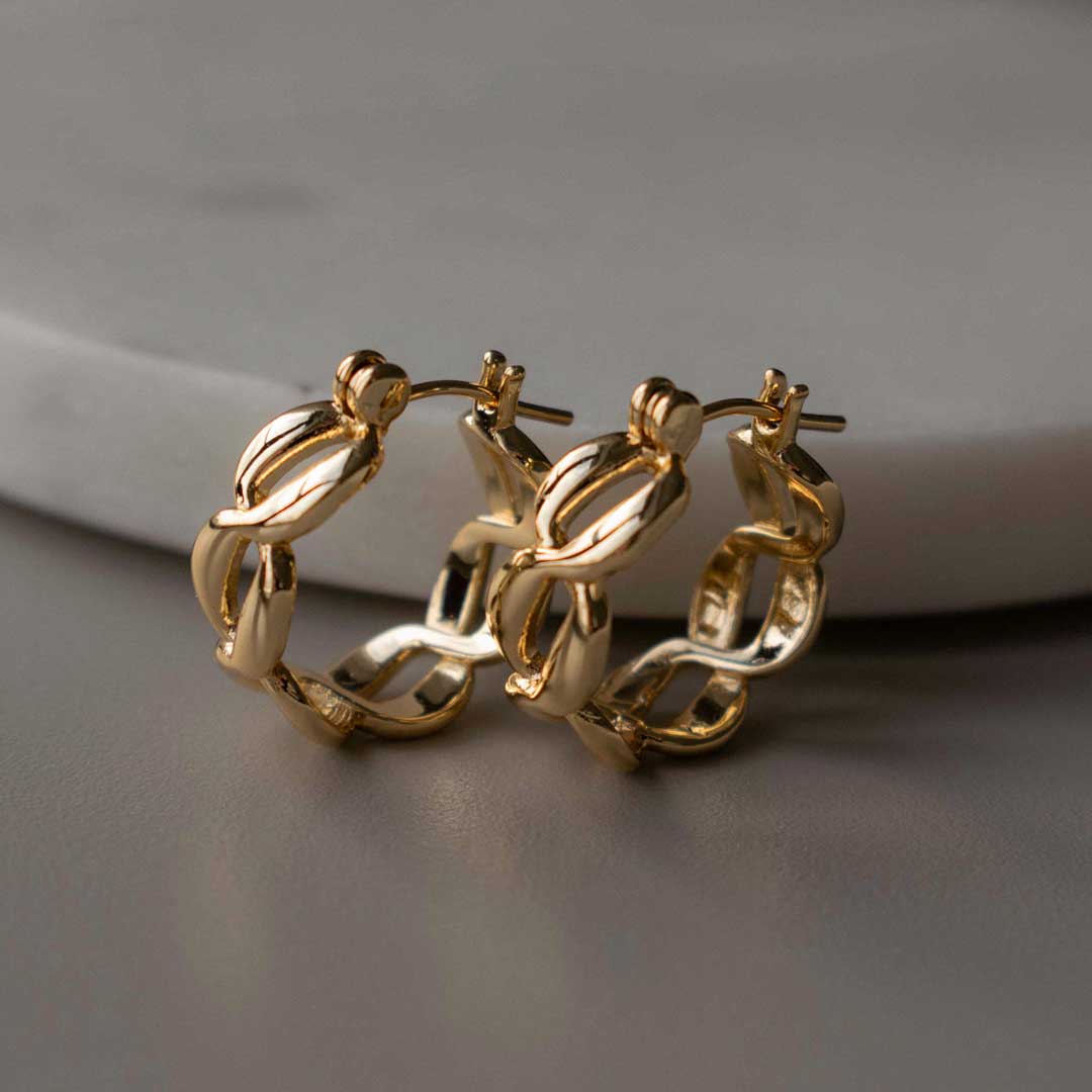 Twisted Link Hoops