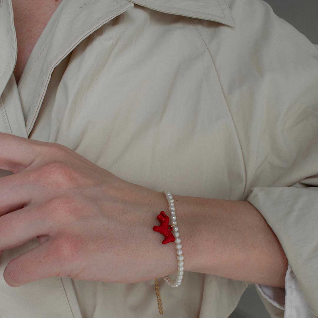 Pearl Horse Bracelet
