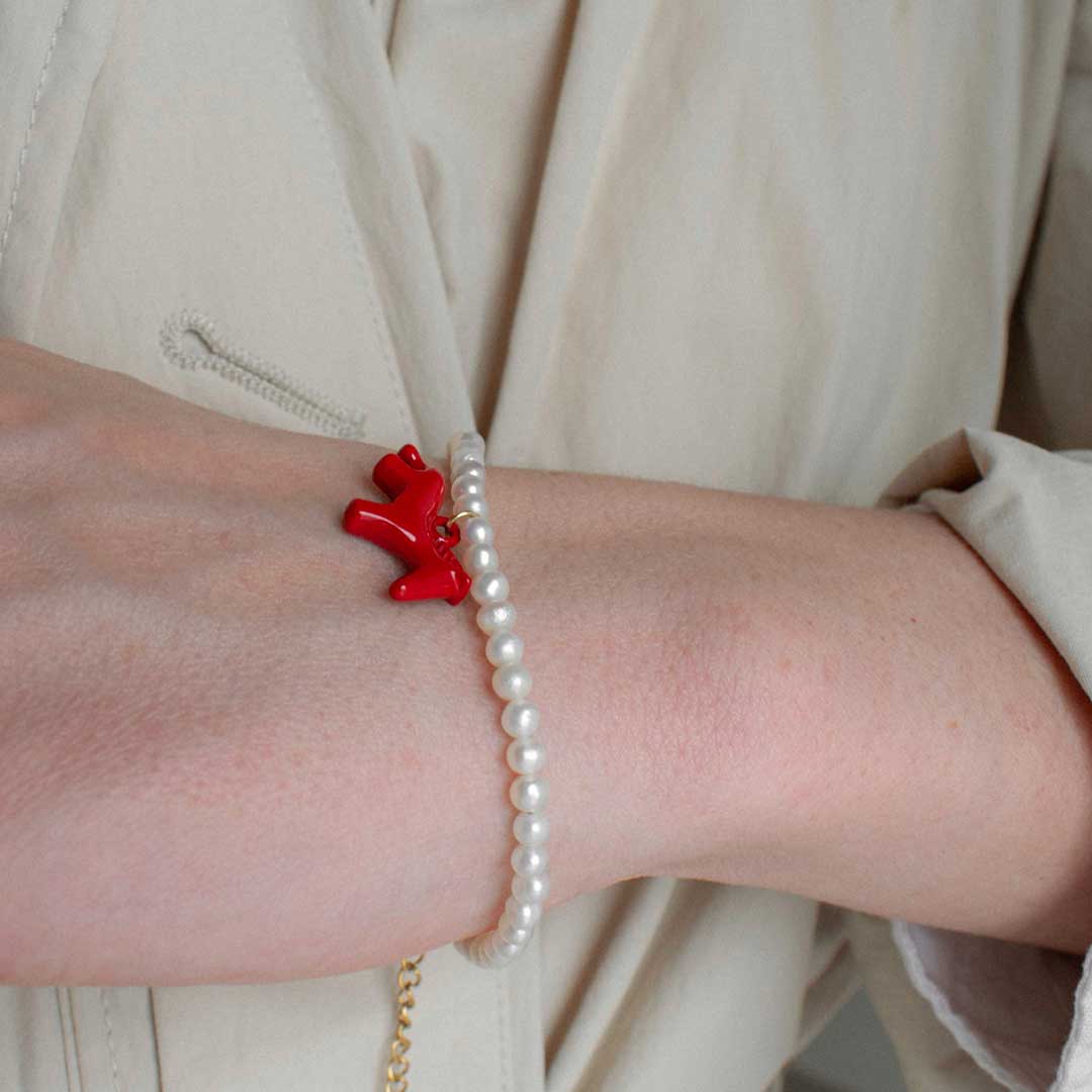 Pearl Horse Bracelet