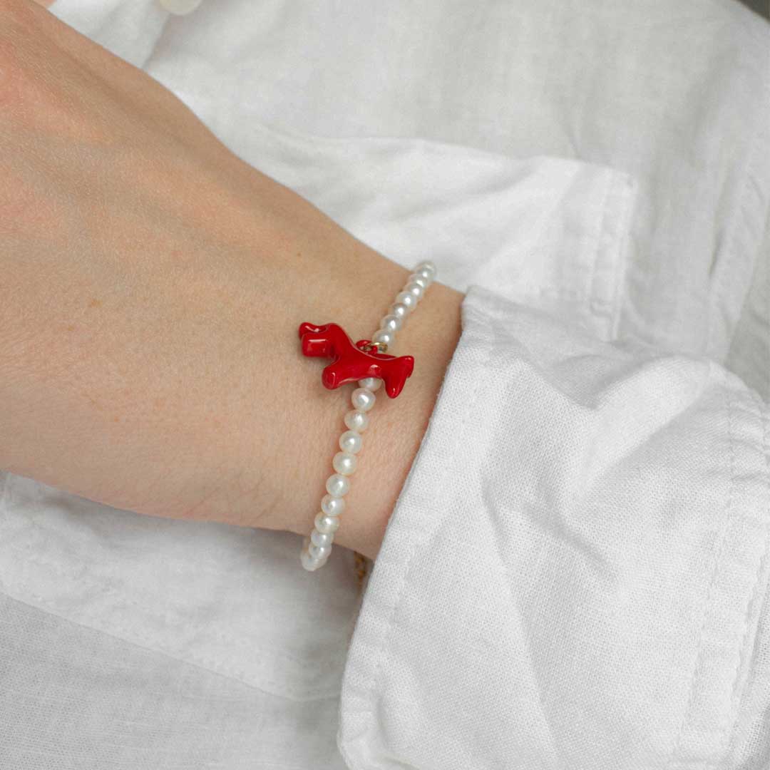 Pearl Horse Bracelet