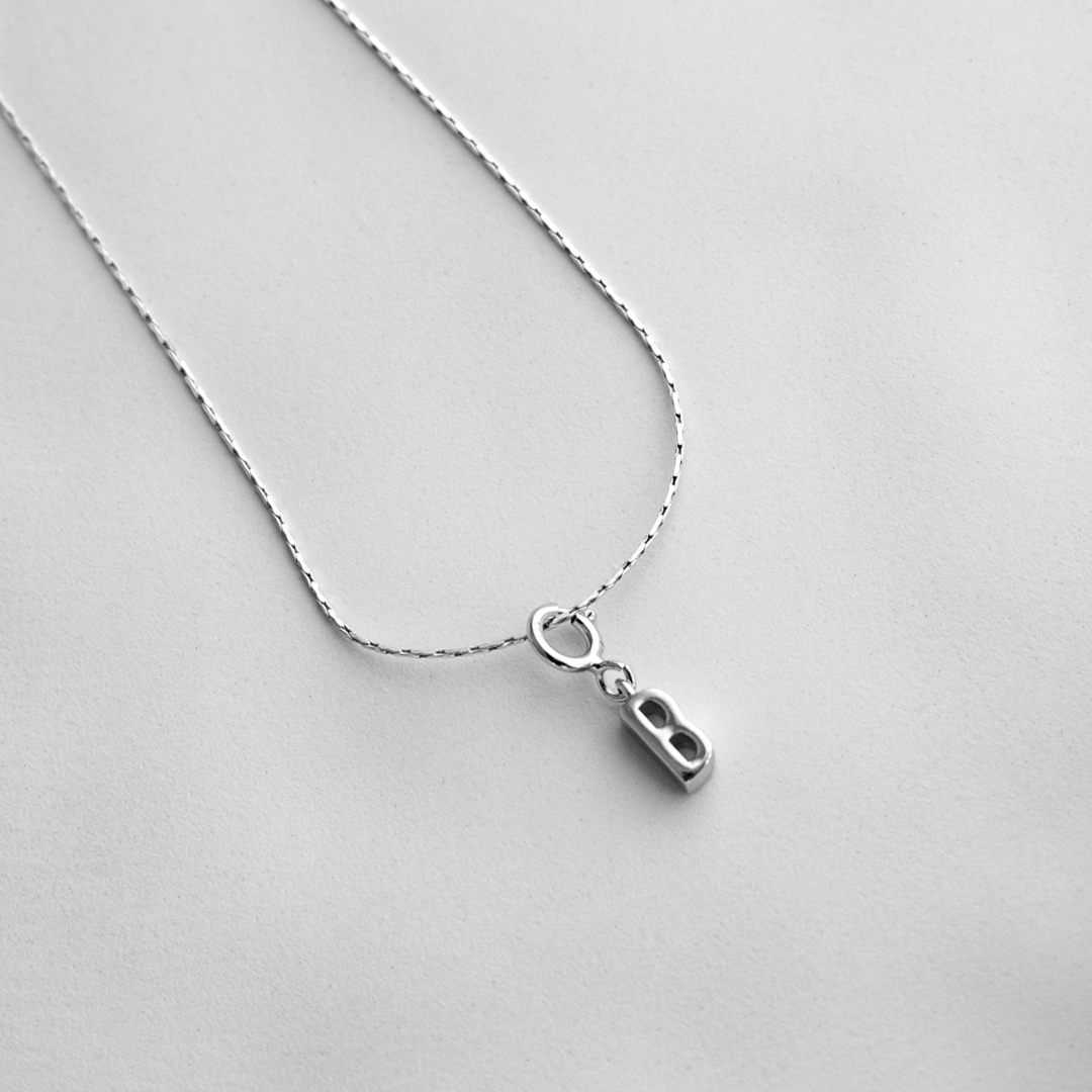 Letter "B" Charm Necklace