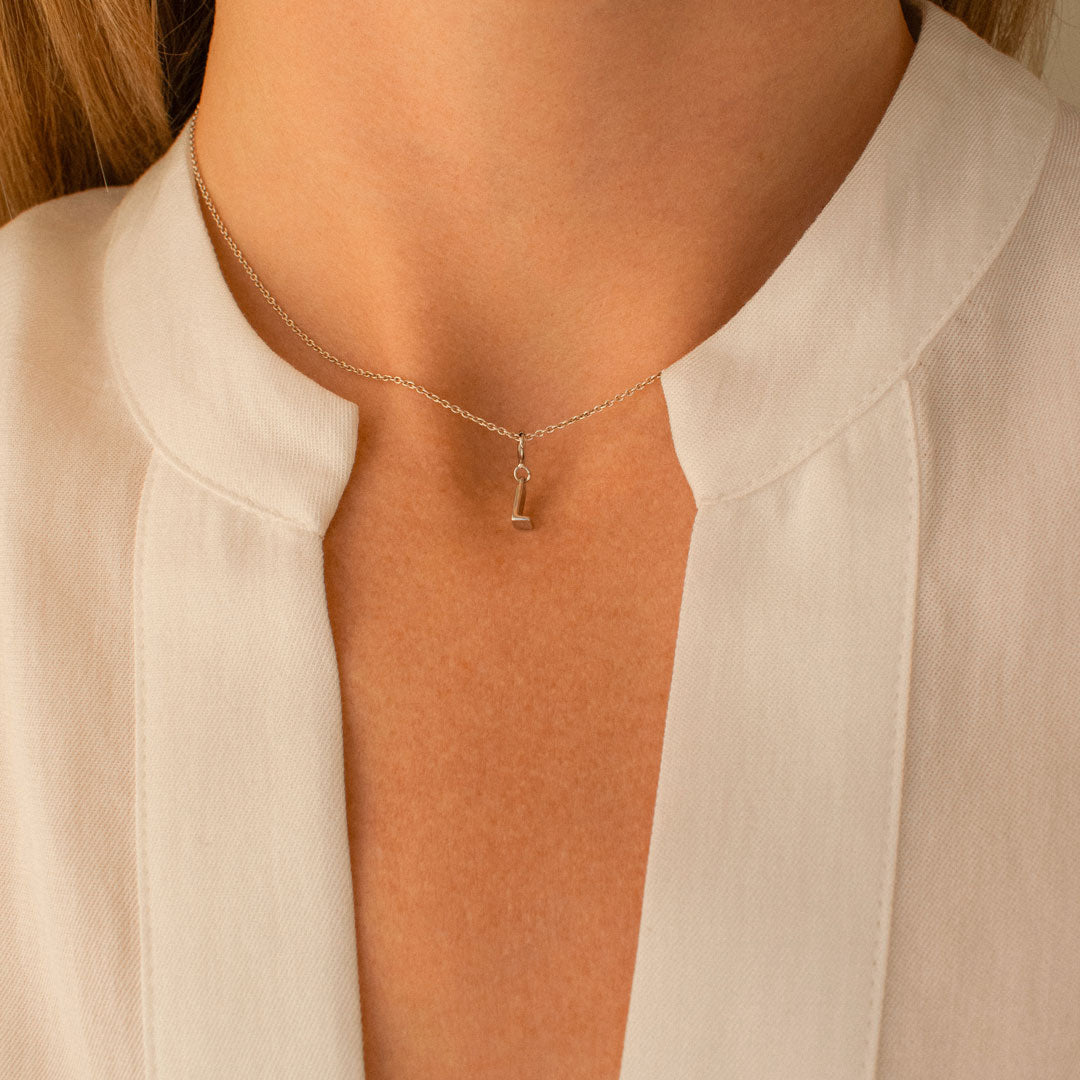 Letter "L" Charm Necklace