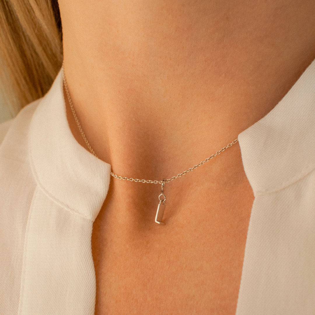 Letter "L" Charm Necklace