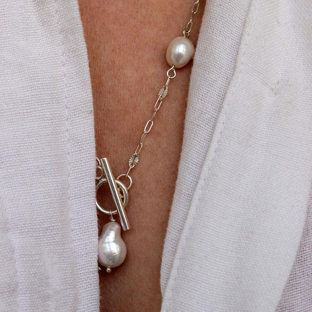 Sterling Silver Pearl Necklace | Made in Estonia 🇪🇪